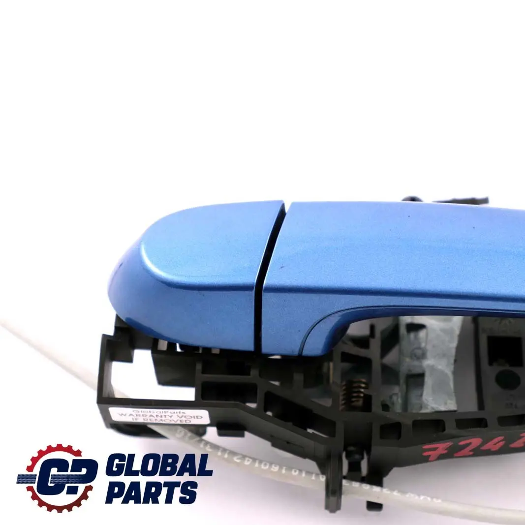 Asidero Exterior Puerta Trasera Izquierda Estorilblau Azul para BMW F30 F31 con número de pieza 7242567 BMW F30 F31 Asidero Exterior Puerta Trasera Izquierda Estorilblau Azul - SKU 7242567-EB1 - Número de pieza 7242567