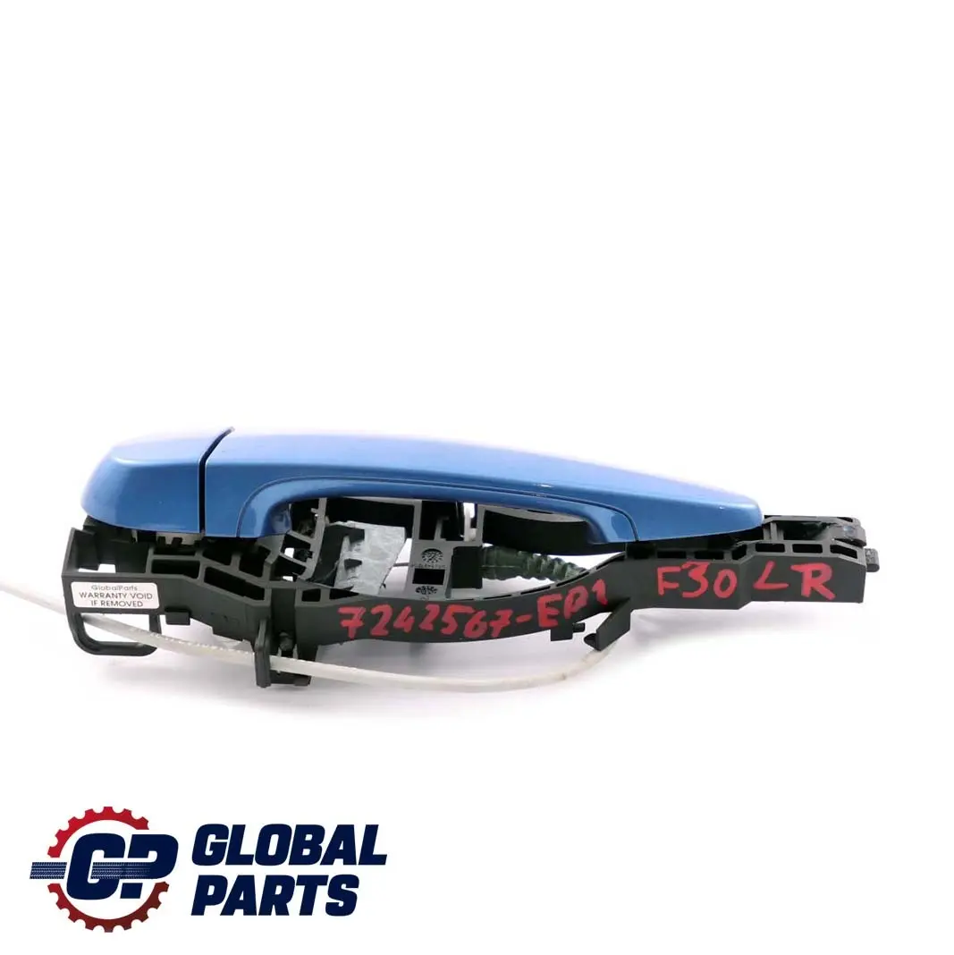 BMW F30 F31 Asidero Exterior Puerta Trasera Izquierda Estorilblau Azul - SKU 7242567-EB1 - Número de pieza 7242567