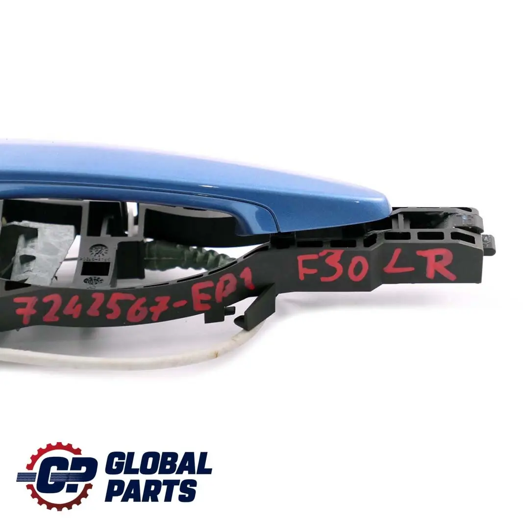 BMW F30 F31 Asidero Exterior Puerta Trasera Izquierda Estorilblau Azul - SKU 7242567-EB1 - Número de pieza 7242567