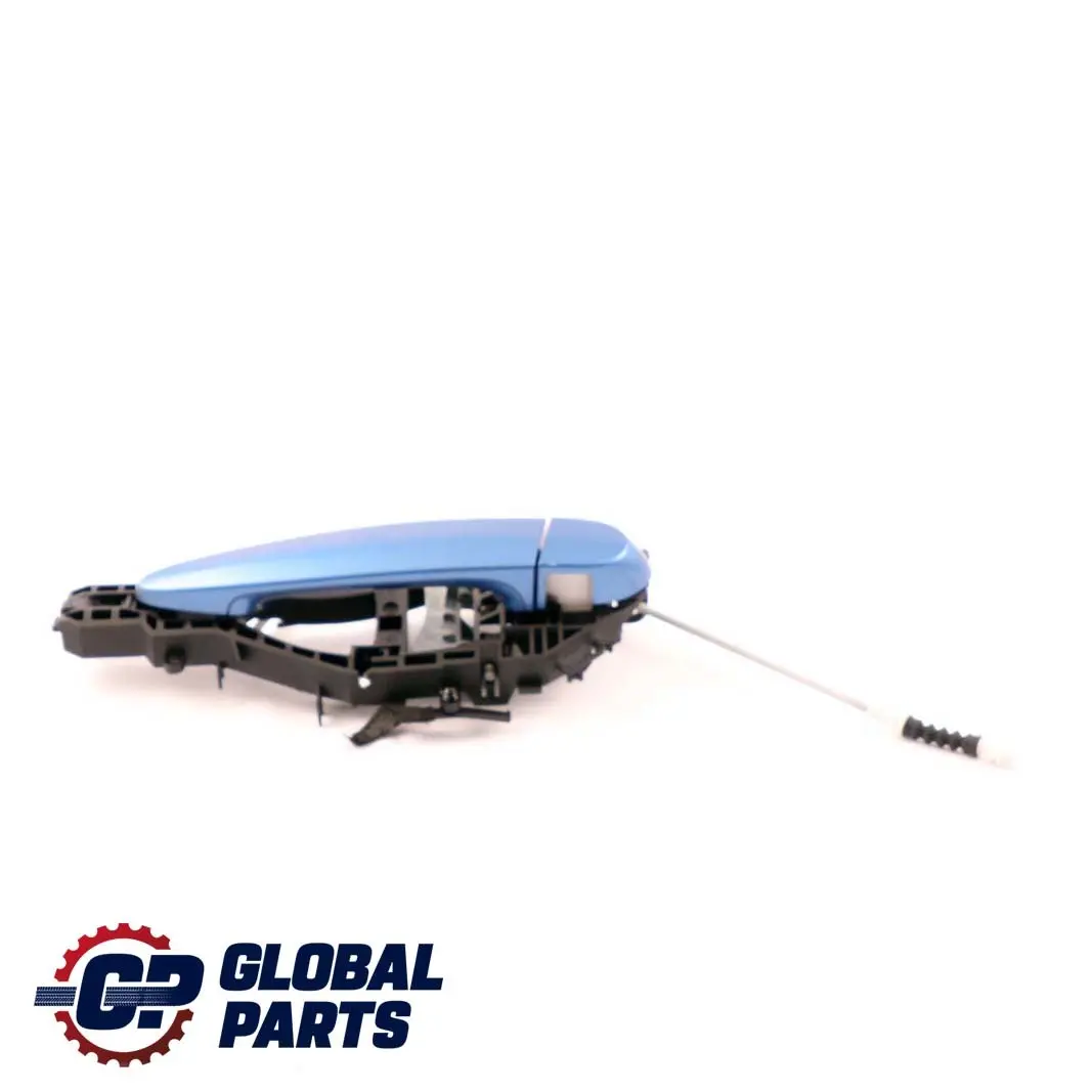 Left Outside Door Grab Handle N/S Estorilblau Blue to BMW 3 Series F30 F31 Rear with Part number 7242567 BMW 3 Series F30 F31 Rear Left Outside Door Grab Handle N/S Estorilblau Blue - SKU 7242567-EB1 - Part number 7242567