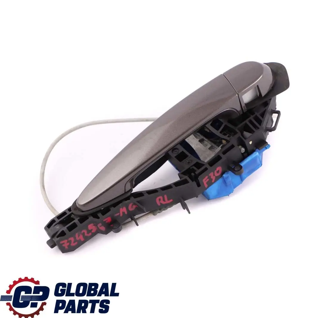 BMW F30 F31 Poignée de Porte Extérieure Arrière Gauche Mineral Grau Metallic B39 - SKU 7242567-MG - Numéro de pièce 7242567