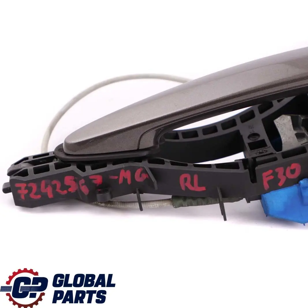 BMW F30 F31 Poignée de Porte Extérieure Arrière Gauche Mineral Grau Metallic B39 - SKU 7242567-MG - Numéro de pièce 7242567