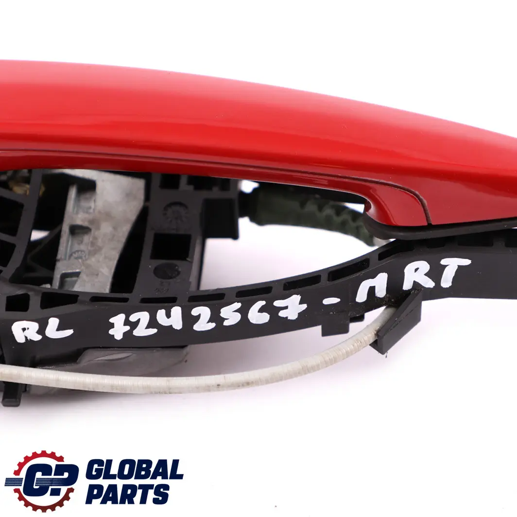 BMW F30 F31 Rear Left Outside Door Grab Handle N/S Melbourne Rot Red - SKU 7242567-MRT - Part number 7242567