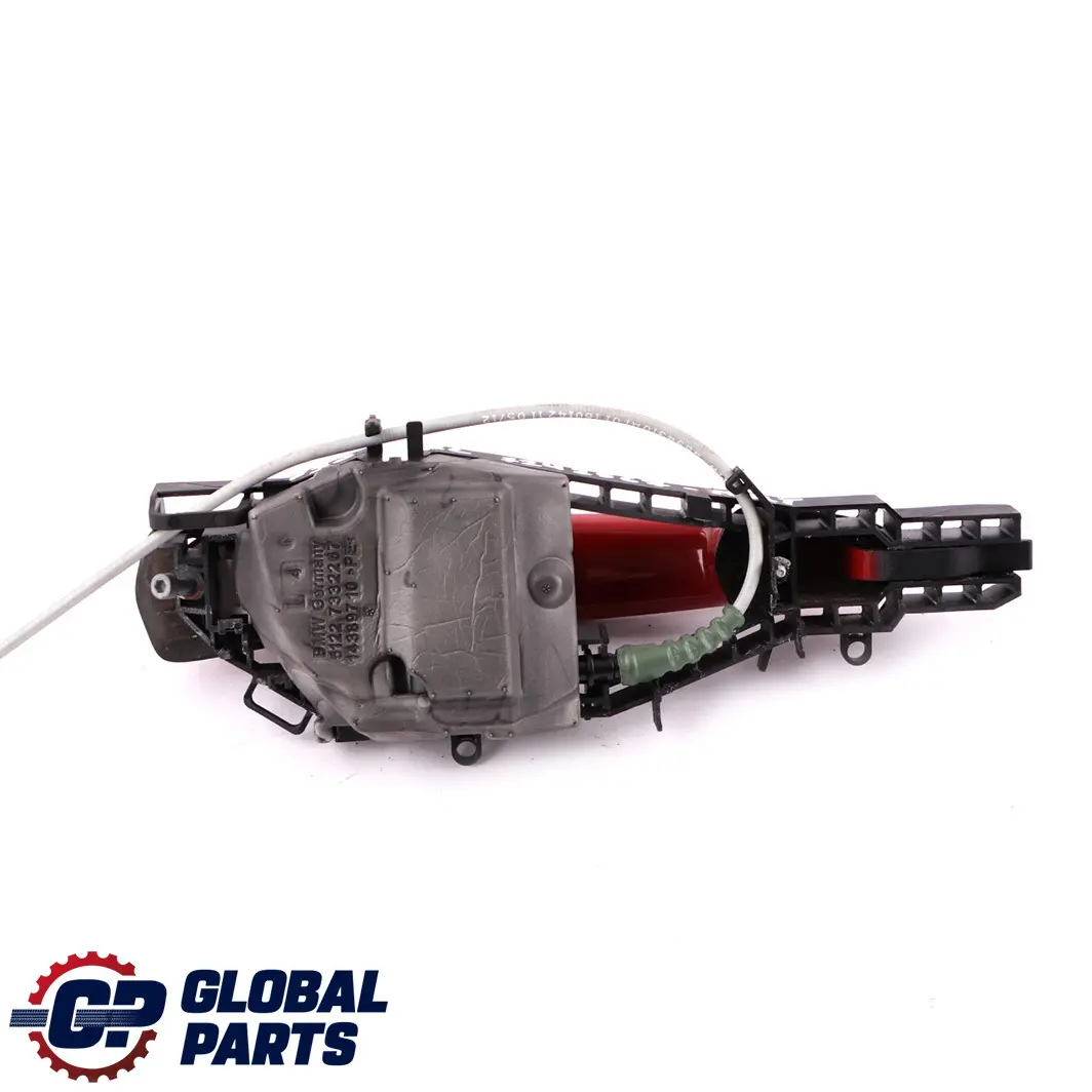BMW F30 F31 Rear Left Outside Door Grab Handle N/S Melbourne Rot Red - SKU 7242567-MRT - Part number 7242567