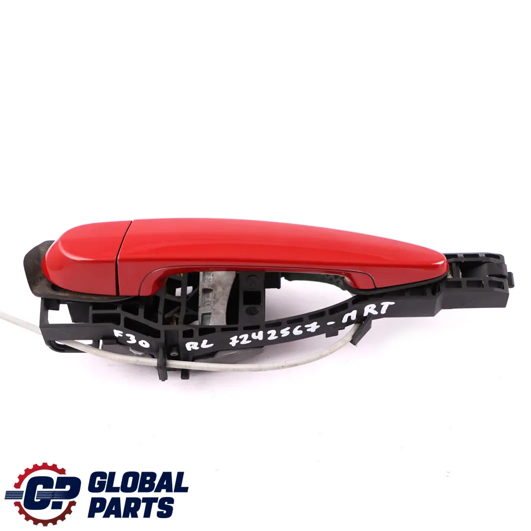 BMW F30 F31 Rear Left Outside Door Grab Handle N/S Melbourne Rot Red - SKU 7242567-MRT - Part number 7242567