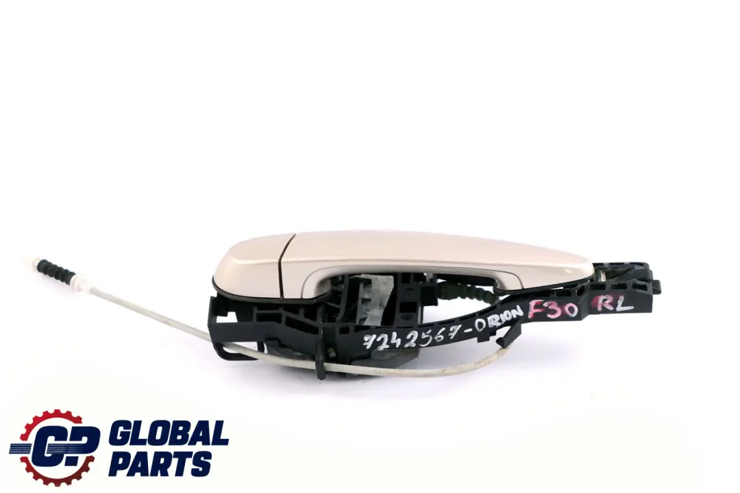 Left Outside Door Grab Handle N/S Orionsilber A92 to BMW 3 Series F30 F80 M3 Rear with Part number 7242567 BMW 3 Series F30 F80 M3 Rear Left Outside Door Grab Handle N/S Orionsilber A92 - SKU 7242567-ORION - Part number 7242567