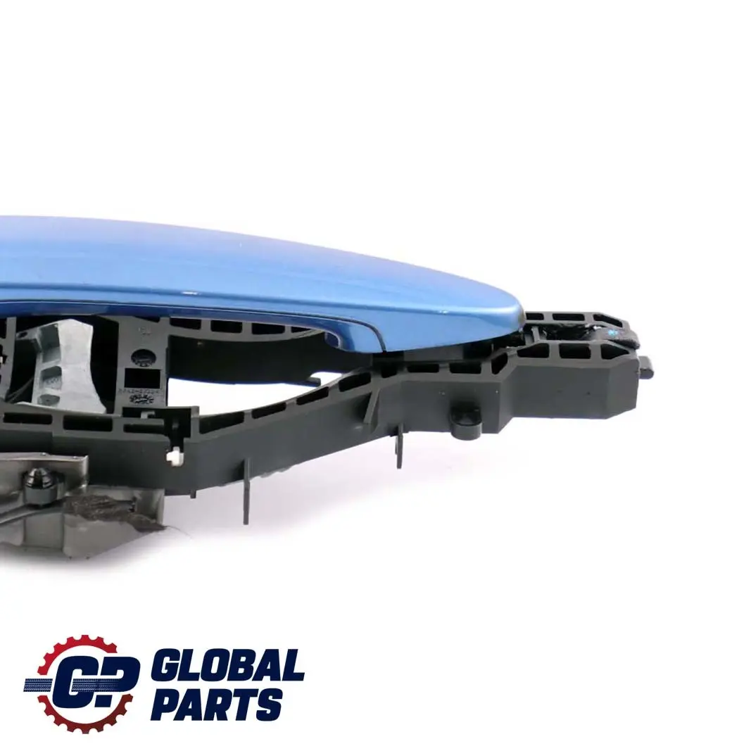 Right Outside Door Grab Handle O/S Estorilblau Blue to BMW 3 Series F30 F31 Rear with Part number 7242568 BMW 3 Series F30 F31 Rear Right Outside Door Grab Handle O/S Estorilblau Blue - SKU 7242568-EB - Part number 7242568