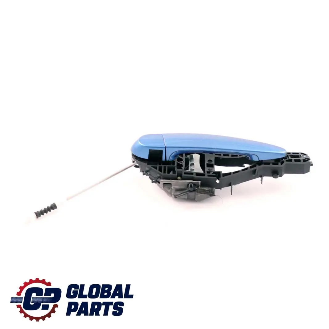 Right Outside Door Grab Handle O/S Estorilblau Blue to BMW 3 Series F30 F31 Rear with Part number 7242568 BMW 3 Series F30 F31 Rear Right Outside Door Grab Handle O/S Estorilblau Blue - SKU 7242568-EB - Part number 7242568