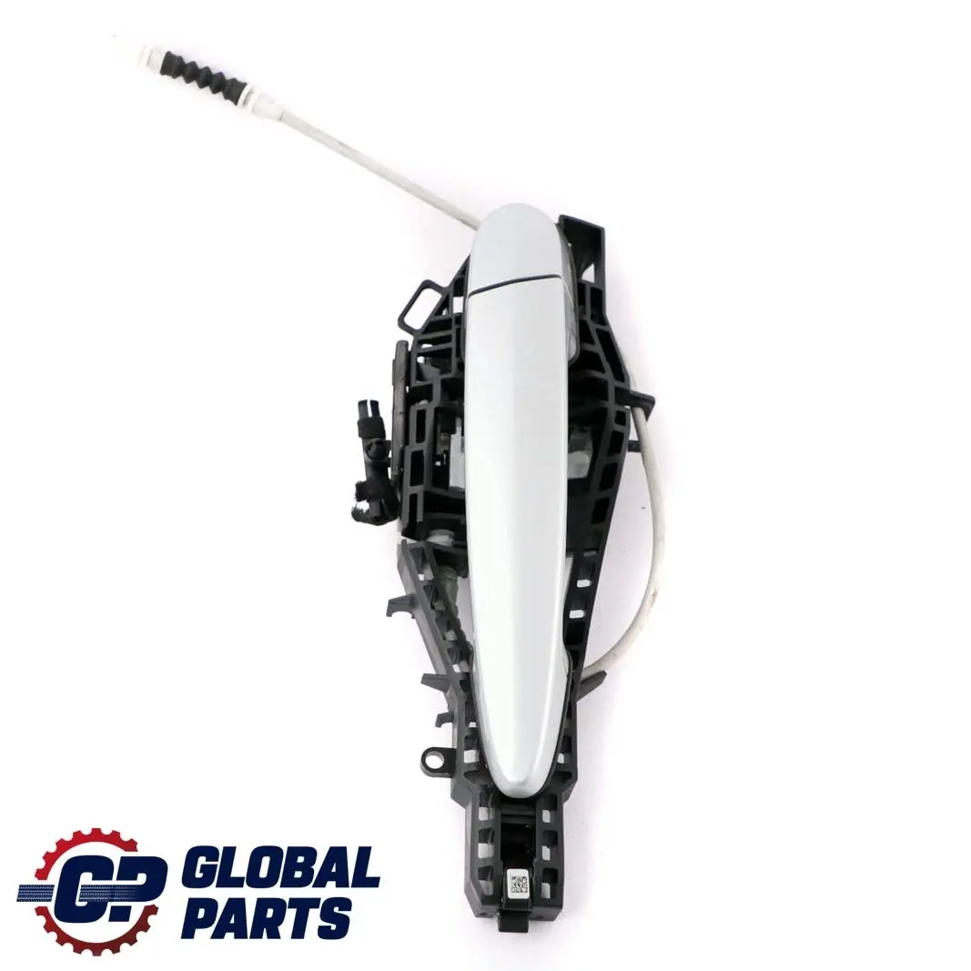 Right Outside Door Grab Handle O/S Glacier Silber A83 Silver to BMW 3 F30 F31 Rear with Part number 7242568 BMW 3 F30 F31 Rear Right Outside Door Grab Handle O/S Glacier Silber A83 Silver - SKU 7242568-GSB - Part number 7242568
