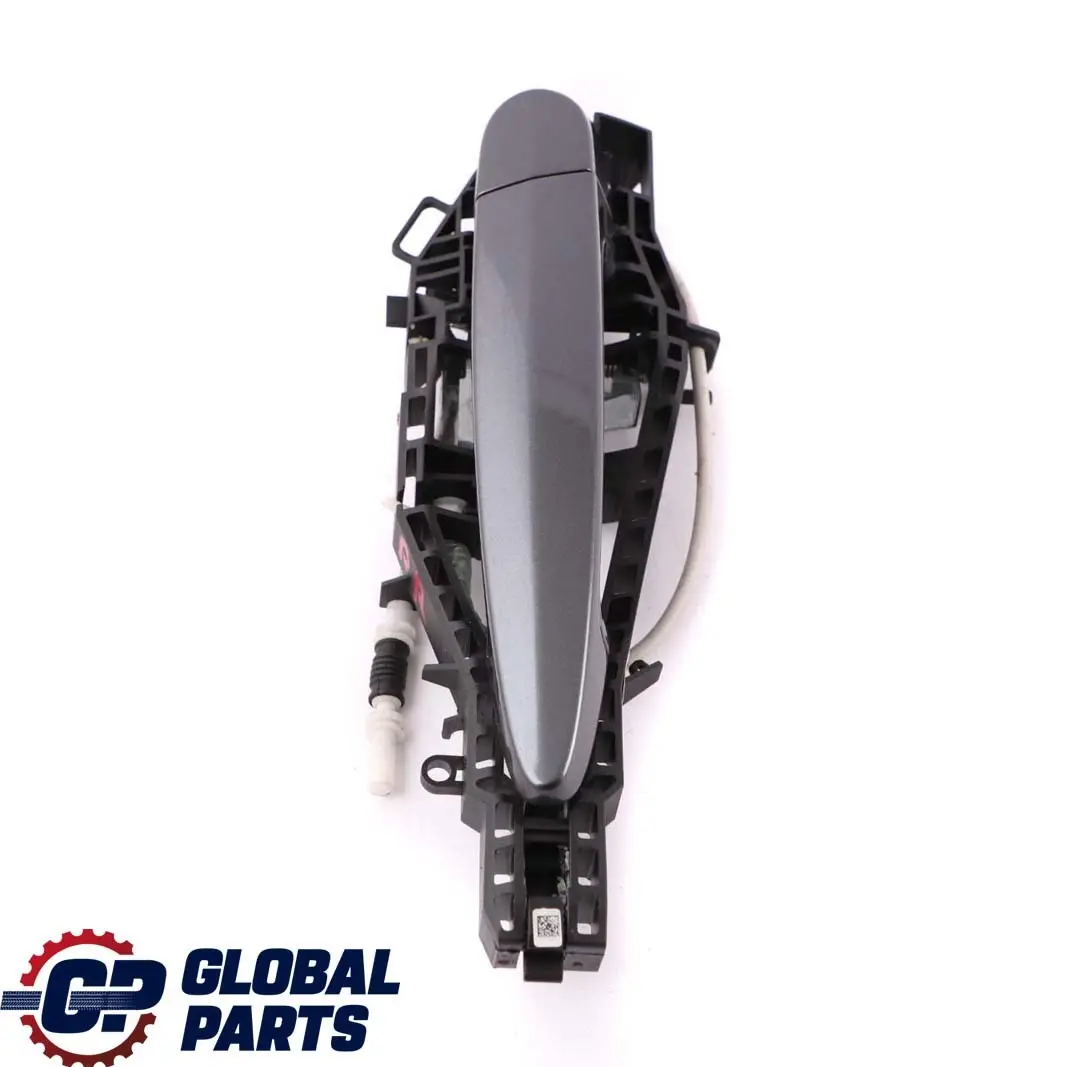 manija de la puerta trasera derecha exterior Grey Metallic B39 para BMW F30 F31 con número de pieza 7242568 BMW F30 F31 manija de la puerta trasera derecha exterior Grey Metallic B39 - SKU 7242568-MG - Número de pieza 7242568