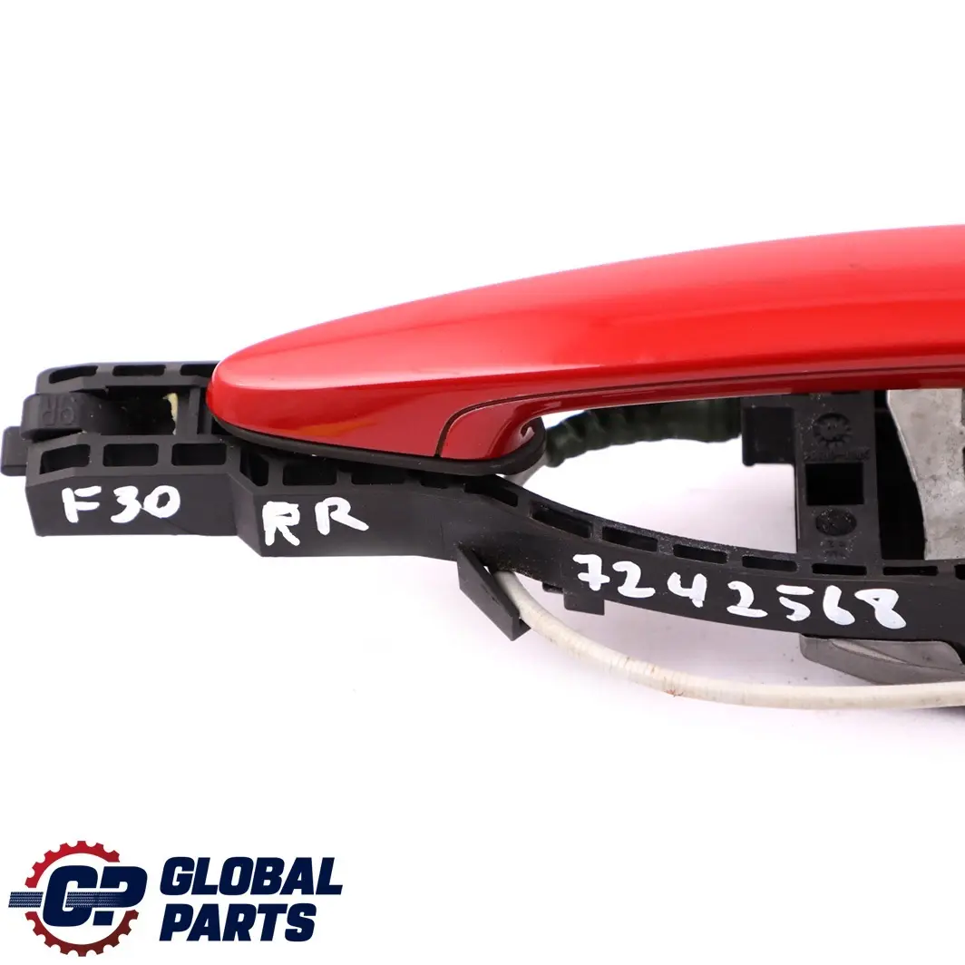 BMW F30 F31 Trasera derecha fuera puerta manija agarre Melbourne Rojo - SKU 7242568-MRT - Número de pieza 7242568