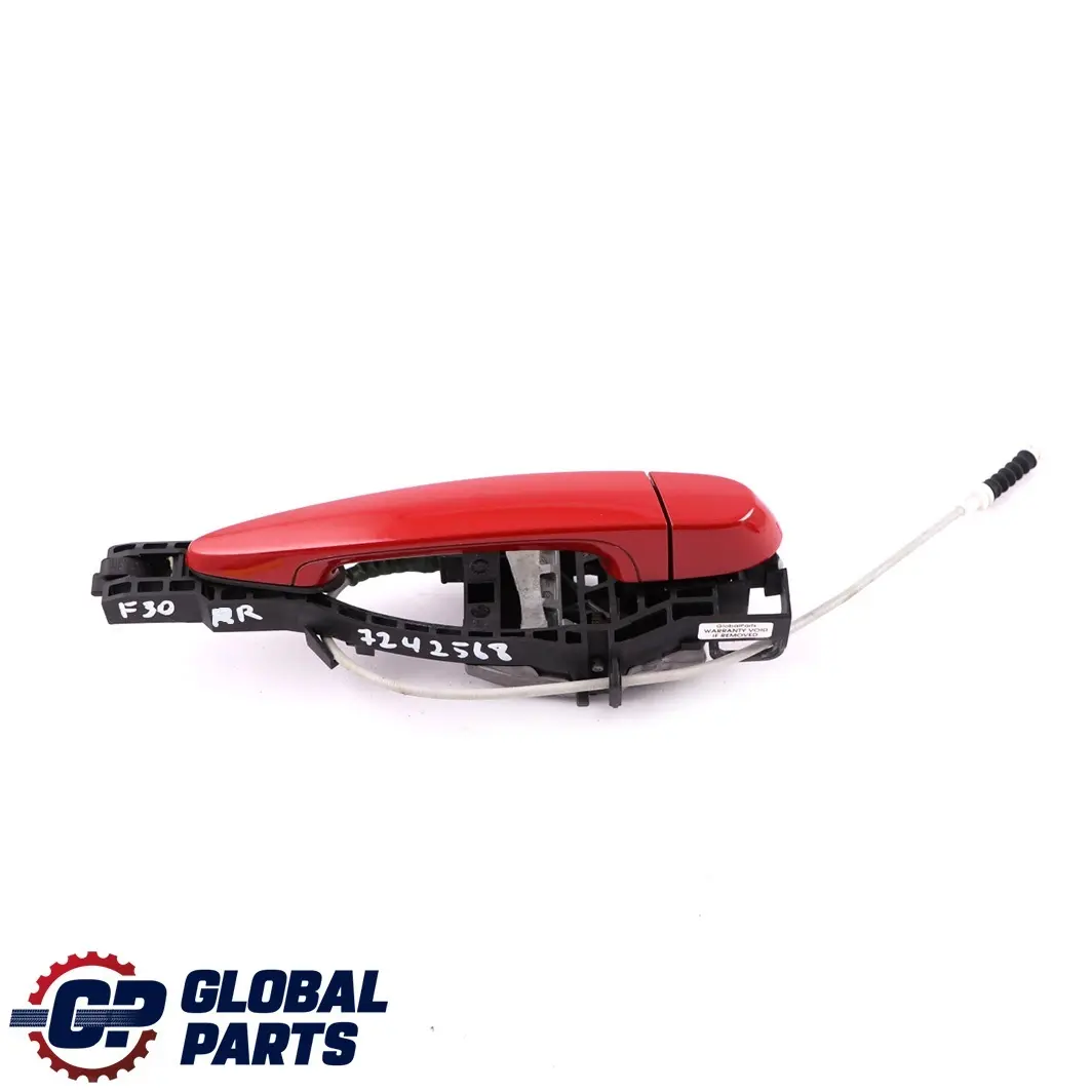 Right Outside Door Grab Handle O/S Melbourne Rot Red A75 to BMW 3 F30 F31 Rear with Part number 7242568 BMW 3 F30 F31 Rear Right Outside Door Grab Handle O/S Melbourne Rot Red A75 - SKU 7242568-MRT - Part number 7242568