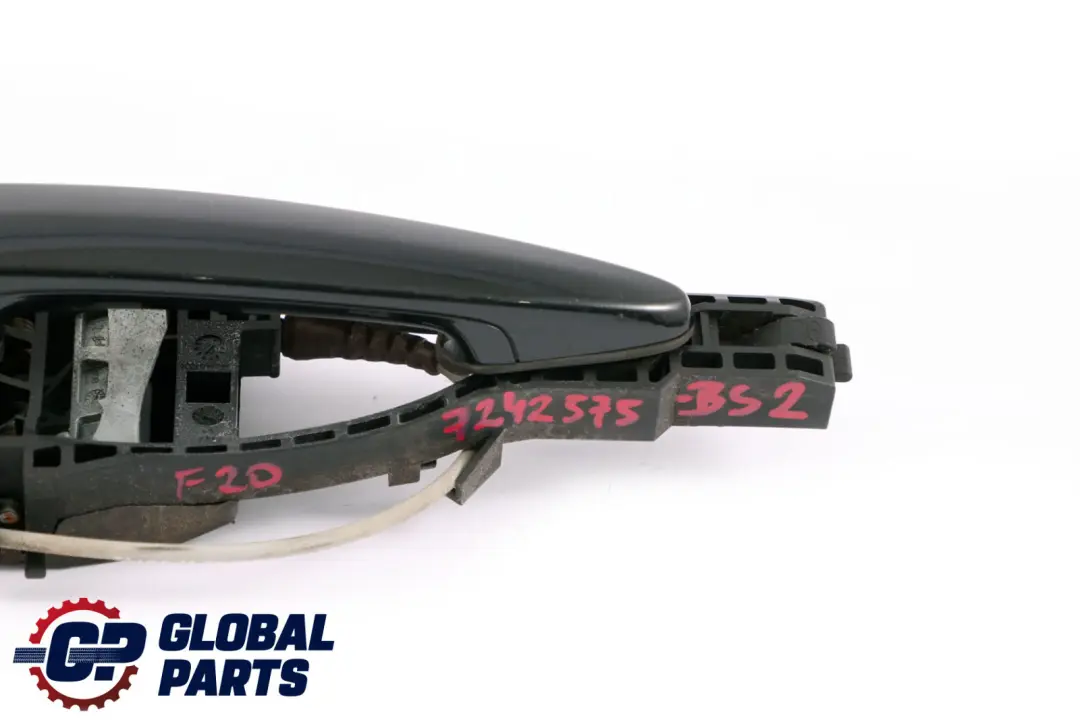BMW F20 LCI Complete Front Left Grab Handle N/S Black Sapphire 475 - SKU 7242575-BS2 - Part number 7242575