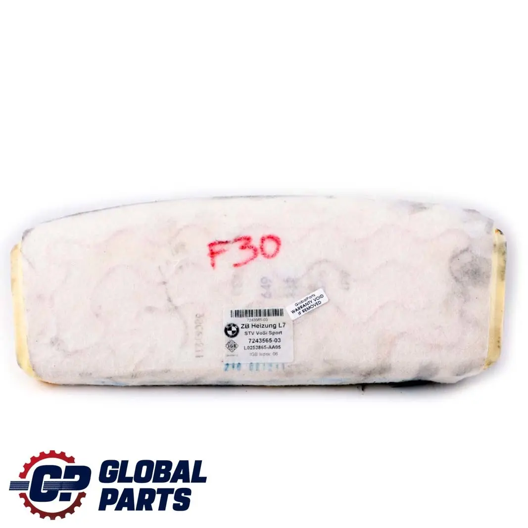 BMW F20 F30 Asiento Delantero Elemento Calefactor Soporte Muslo M-Sport - SKU 7243565 - Número de pieza 7243565