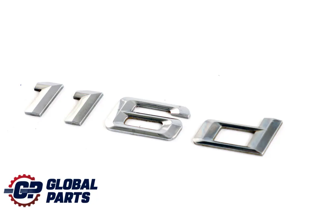 Emblem Adhered Rear 116d Diesel to BMW 1 Series E81 E87 LCI F20 F21 LCI with Part number 7244595 BMW 1 Series E81 E87 LCI F20 F21 LCI Emblem Adhered Rear 116d Diesel - SKU 7244595 - Part number 7244595