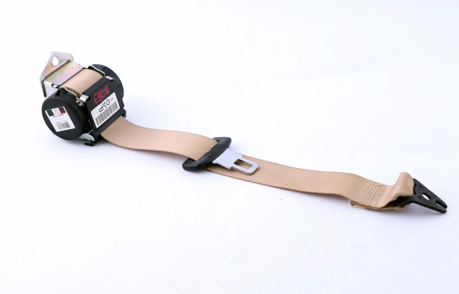 BMW E90 LCI E90N Cinturon Superior Central Trasero Beige 7245603