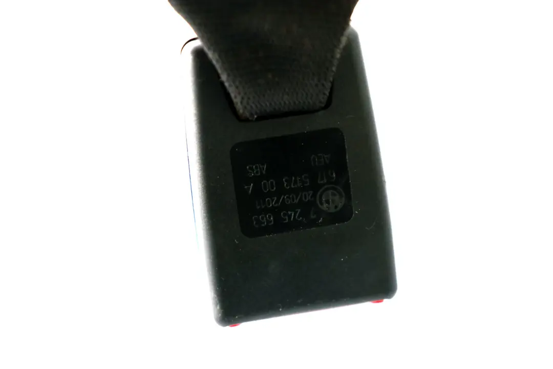 Hebilla Cinturon Inferior del Asiento Trasero Derecho para BMW E87 E90 E91 con número de pieza 7245663 BMW E87 E90 E91 Hebilla Cinturon Inferior del Asiento Trasero Derecho - SKU 7245663 - Número de pieza 7245663