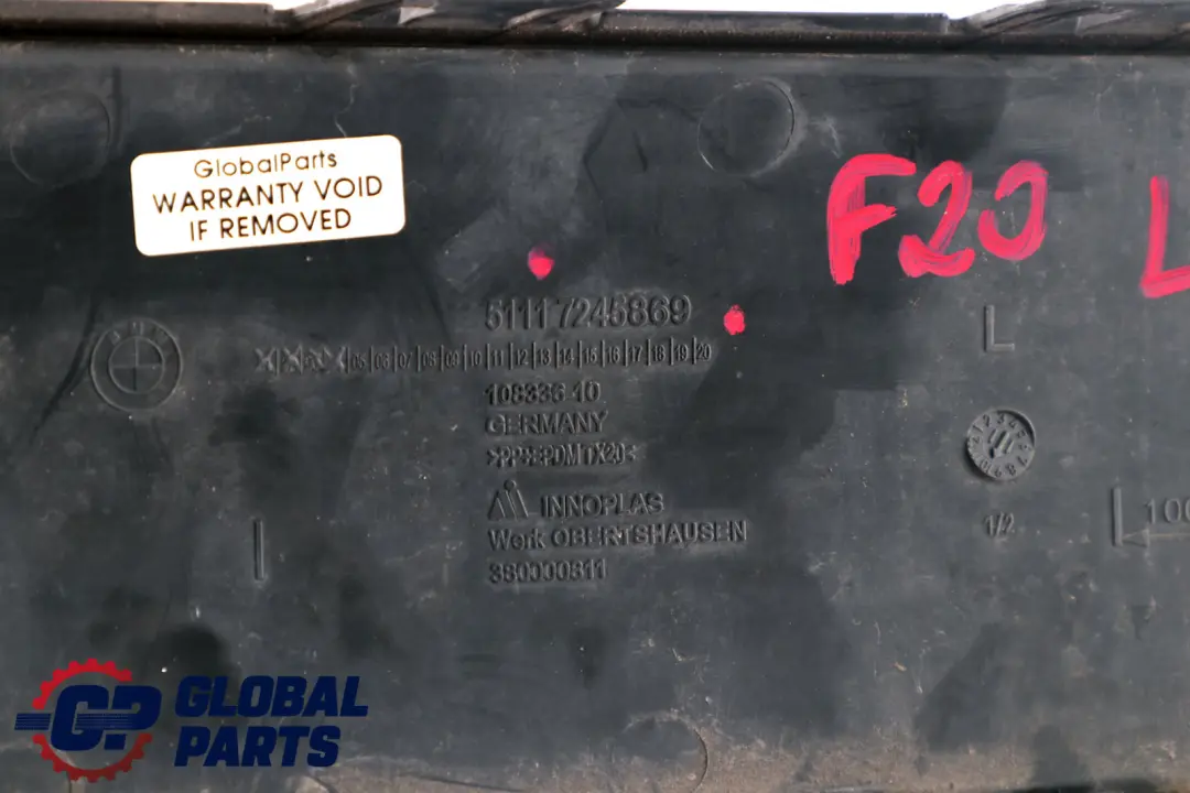 BMW 1 Series F20 F21 Front Bumper Closed Grid Left N/S - SKU 7245869 - Part number 7245869