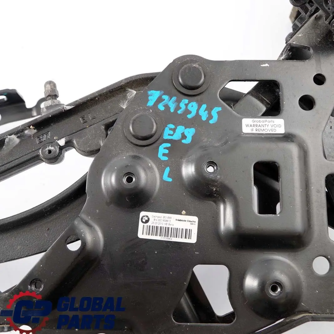 BMW Z4 er E89 Roadster Cabriodach Verdeck Mechanismus Scharnier Links - SKU 7245945 - Teilenummer 7245945