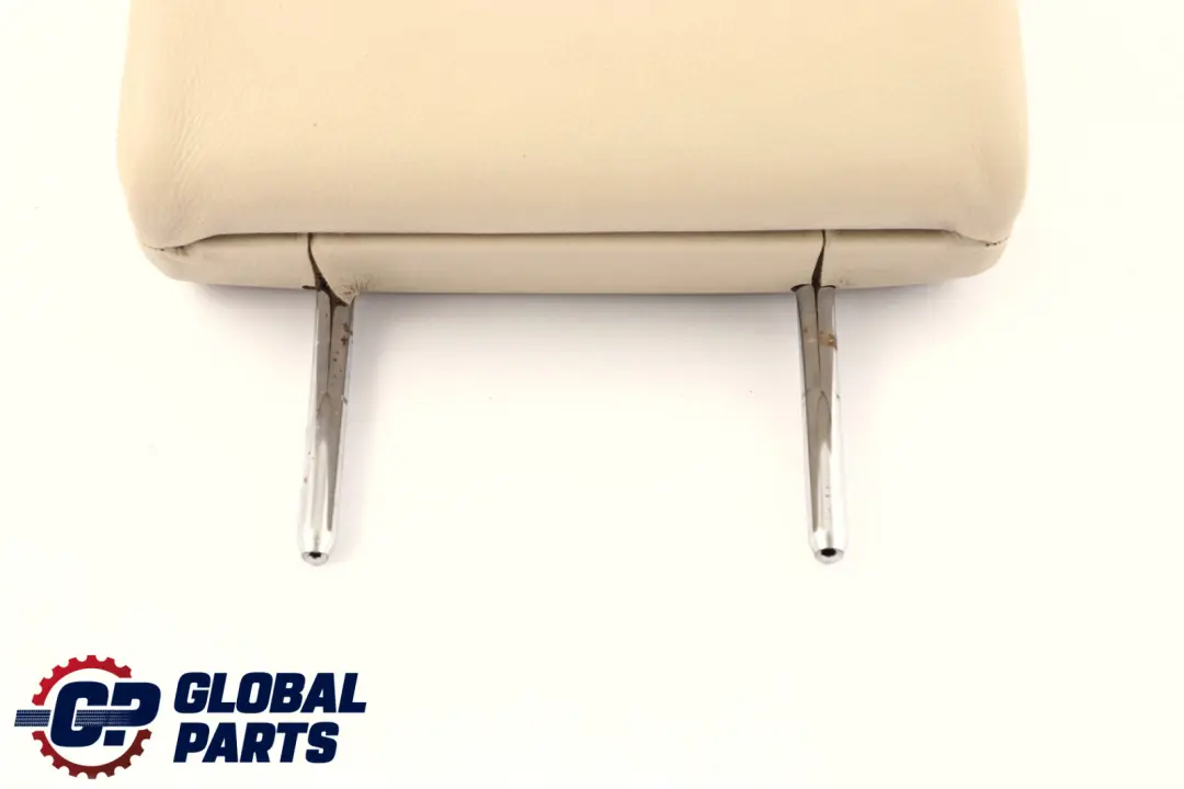 Cream Beige Leather Headrest to BMW E93 Convertible Rear Seat with Part number 7246448 BMW E93 Convertible Rear Seat Cream Beige Leather Headrest - SKU 7246448 - Part number 7246448