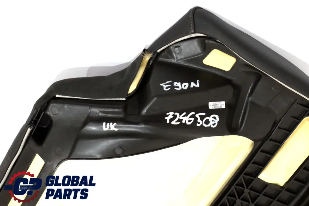 Leather Rear Seat Couch Base Bench Sofa to BMW 3 Series E90 LCI Black with Part number 7246508 BMW 3 Series E90 LCI Black Leather Rear Seat Couch Base Bench Sofa - SKU 7246508 - Part number 7246508