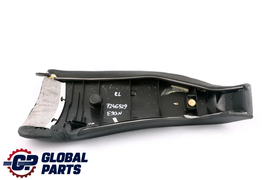 BMW E90 LCI Seitliche Verkleidung Abdeckung Hinten Links Sitz Schwarz Leder - SKU 7246529 - Teilenummer 7246529