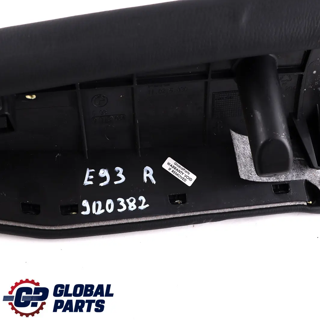 BMW 3 Reihe E93 Cabrio Seitenteil Hinten Rechts Leder Dakota Schwarz - SKU 7246662 - Teilenummer 7246662