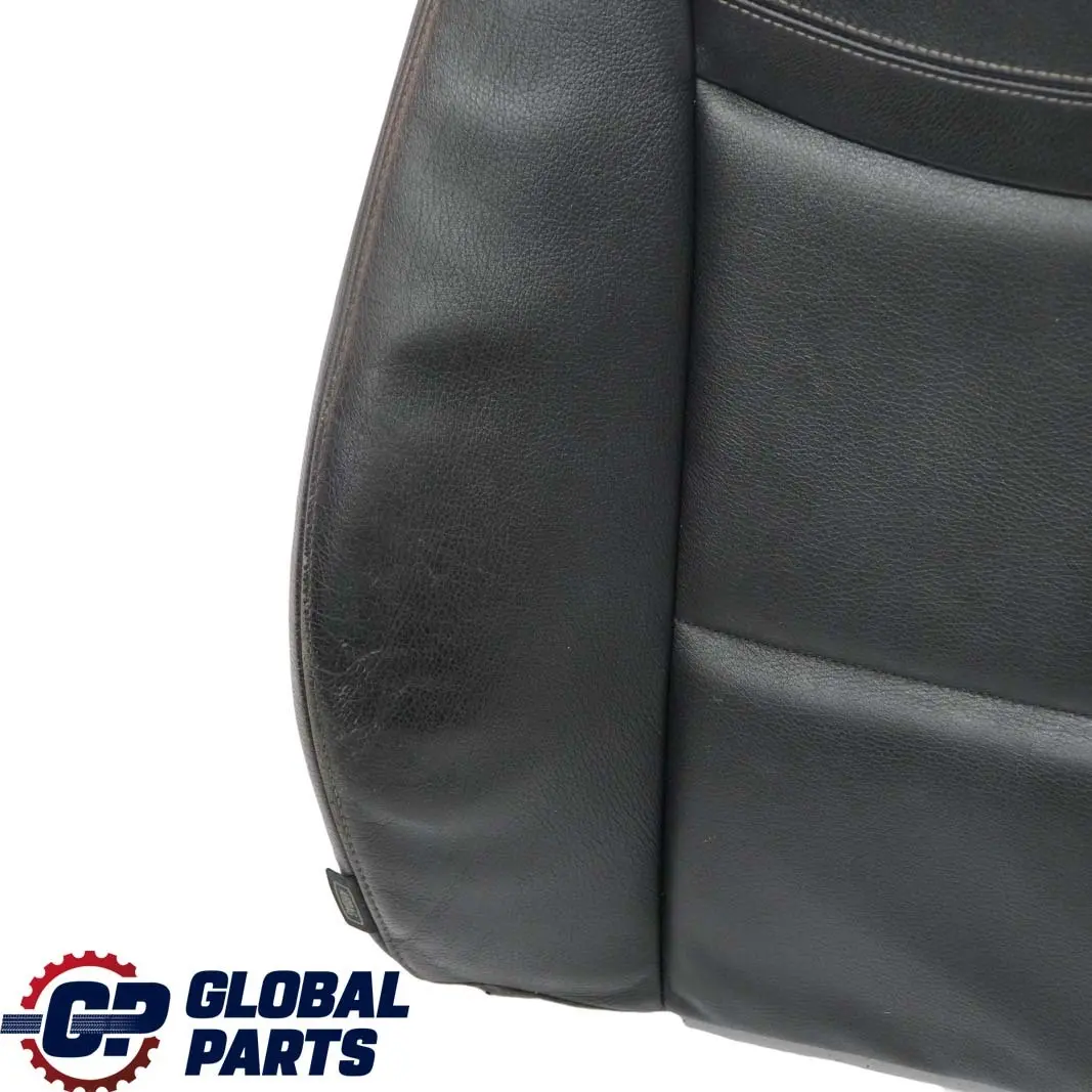 BMW E90 E91 LCI Front Right O/S Seat Backrest Cover Black Leather Dakota - SKU 7246800-1 - Part number 7246800