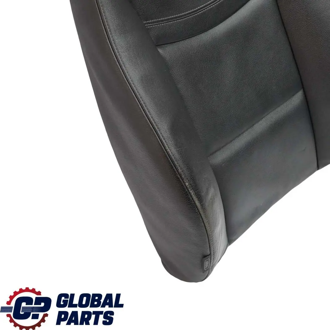 BMW E90 E91 LCI Sedile Anteriore Destro Rivestimento Schienale Pelle Nera Dakota - SKU 7246800-1 - Numero di parte 7246800