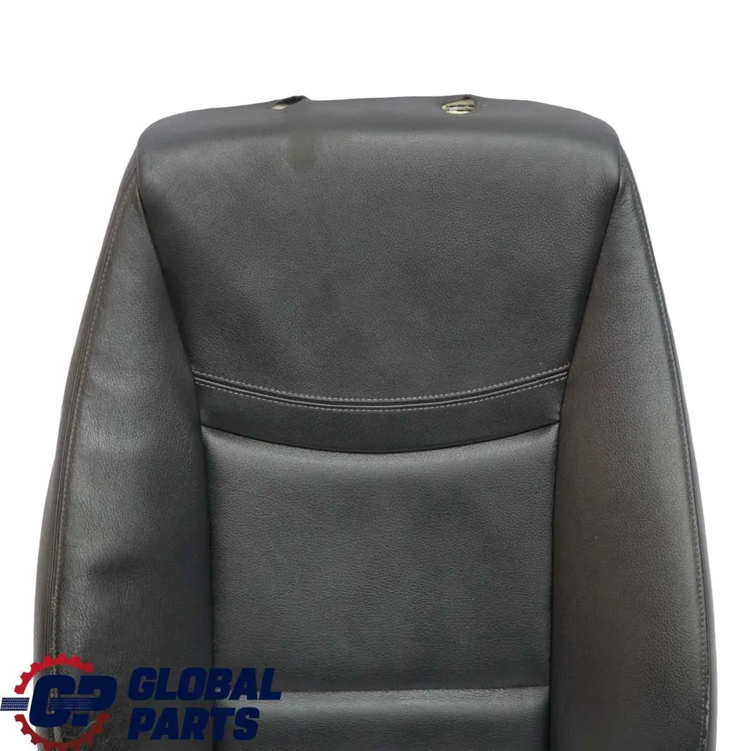 BMW E90 E91 LCI Front Right O/S Seat Backrest Cover Black Leather Dakota - SKU 7246800-1 - Part number 7246800