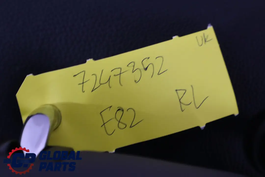 BMW E82 Housse de Siège Arrière Coupe Dossier en Cuir à Gauche Noir - SKU 7247352 - Numéro de pièce 7247352