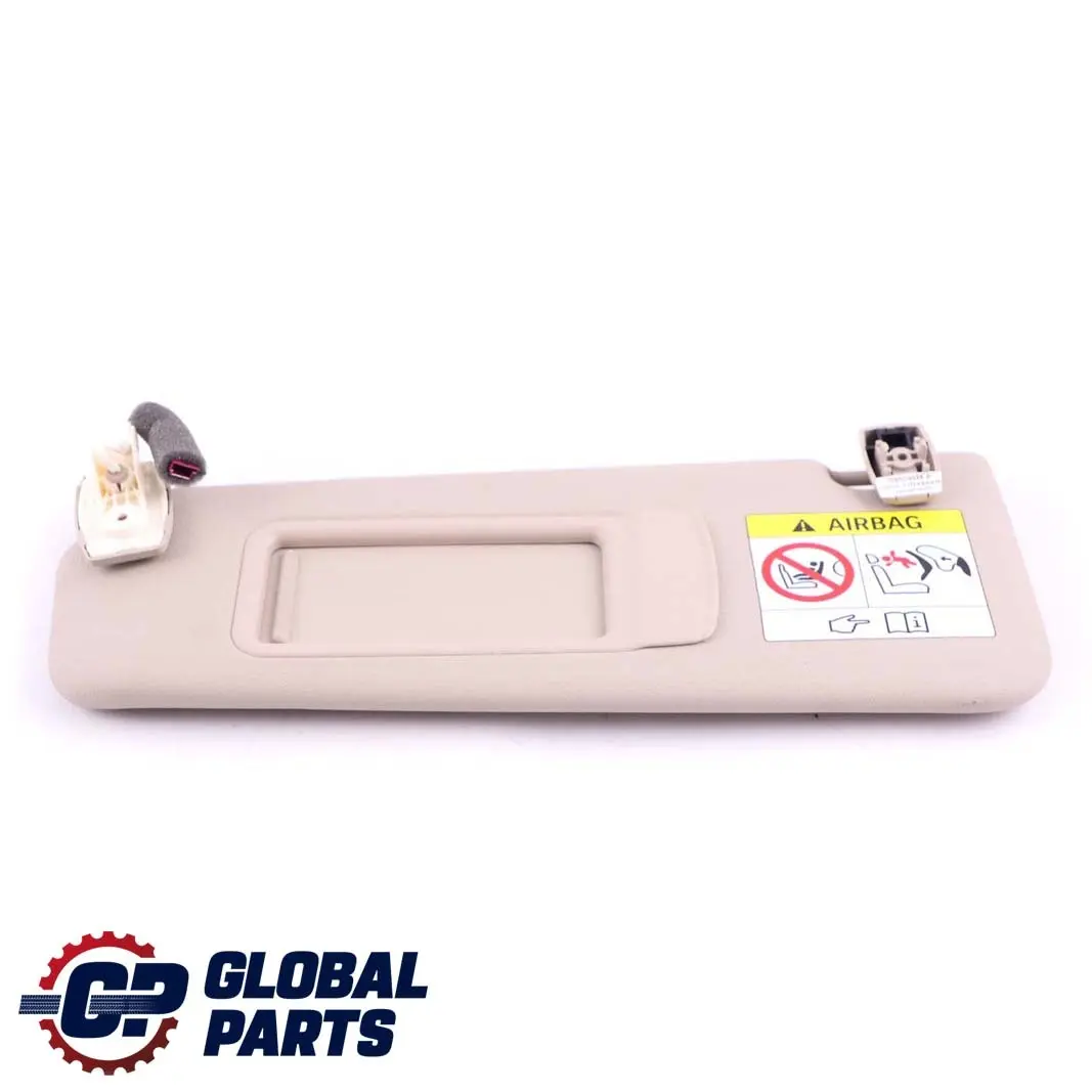 BMW 5 Series F10 F11 Sun Visor With Label Mirror Left N/S Oyster - SKU 7248857 - Part number 7248857