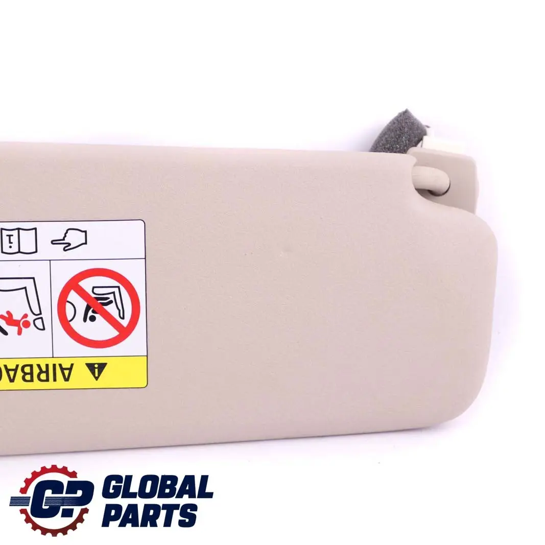 BMW 5 Series F10 F11 Sun Visor With Label Mirror Left N/S Oyster - SKU 7248857 - Part number 7248857