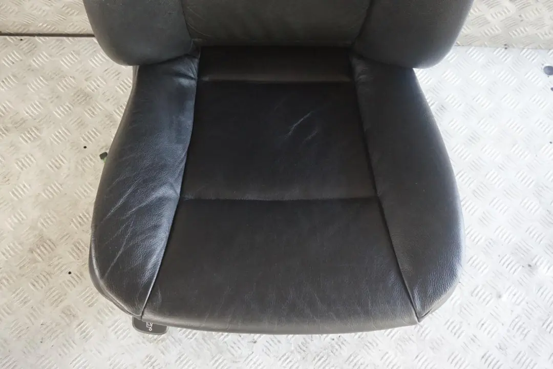 BMW 5 Reihe E60 E61 Vorne Rechts Sitz Leder Schwarz - SKU 7249321-5 - Teilenummer 7249321