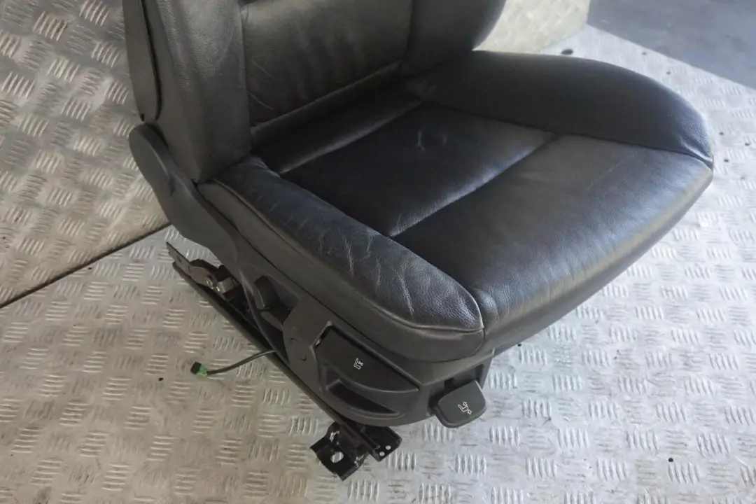 BMW 5 Reihe E60 E61 Vorne Rechts Sitz Leder Schwarz - SKU 7249321-5 - Teilenummer 7249321
