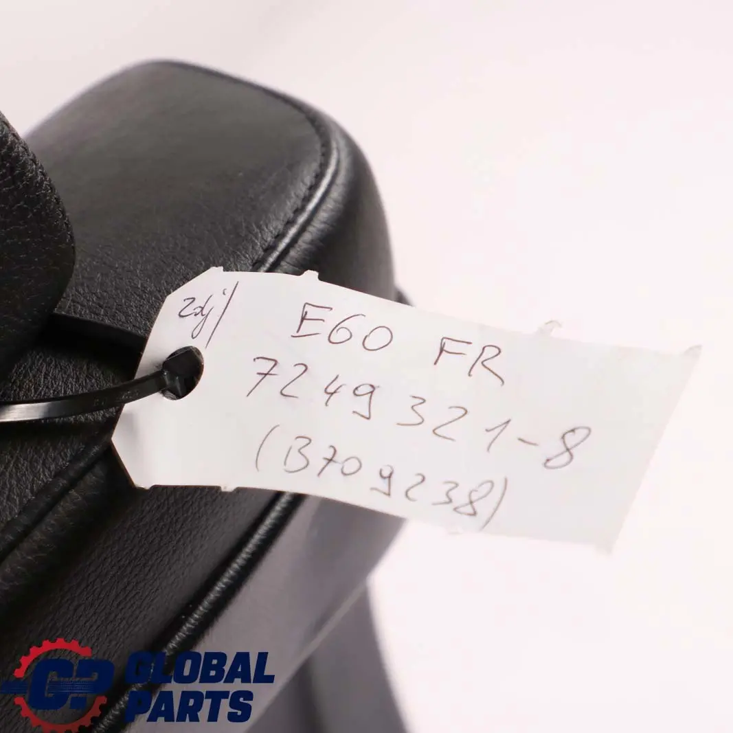 BMW 5 Series E60 E61 Black Leather Dakota Front Right O/S Seat Driver Side - SKU 7249321-8 - Part number 7249321