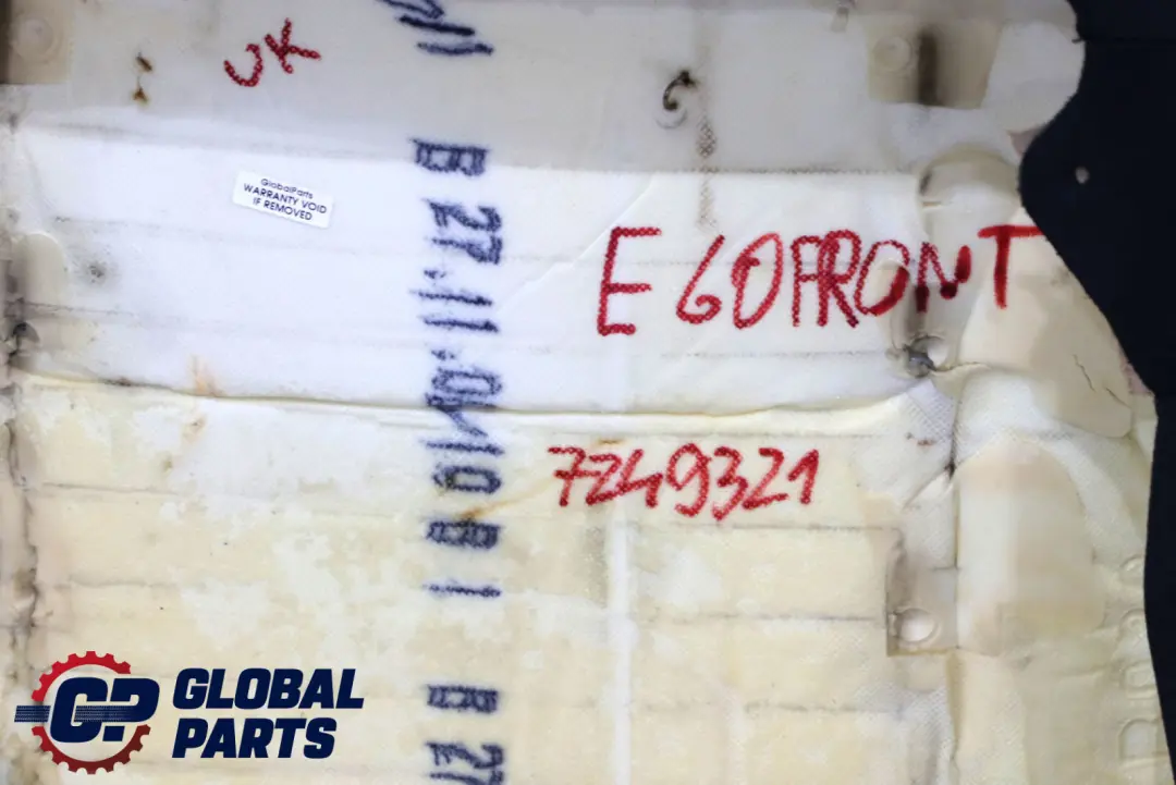 Sedile Anteriore Sinistro Destro Schienale Copertura Pelle Nero per BMW E60 E61 con numero di parte 7249321 BMW E60 E61 Sedile Anteriore Sinistro Destro Schienale Copertura Pelle Nero - SKU 7249321 - Numero di parte 7249321