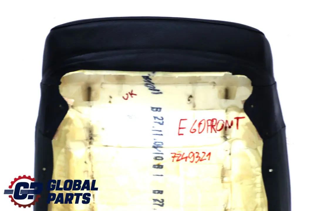 BMW E60 E61 Siege Avant Gauche Droite Panneau de Recouvrement Cuir Noir - SKU 7249321 - Numéro de pièce 7249321