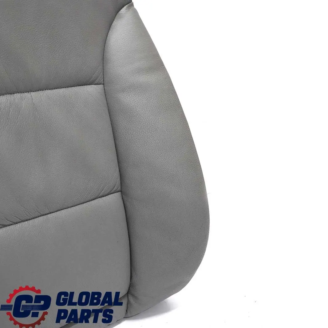 BMW 5 E60 E61 Front Left Right Seat N/O/S Backrest Leather Cover Panel Grey - SKU 7249322 - Part number 7249322