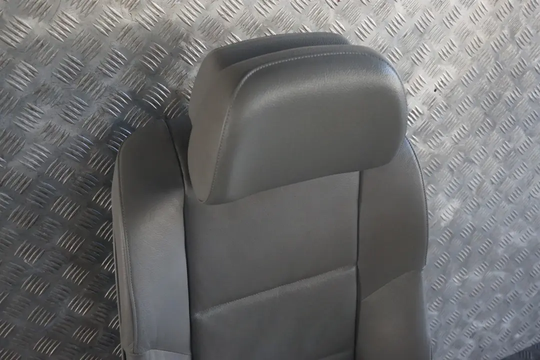 Grey Leather Front Right O/S Seat to BMW 5 Series E60 E61 LCI M Sport with Part number 7249383 BMW 5 Series E60 E61 LCI M Sport Grey Leather Front Right O/S Seat - SKU 7249383-2 - Part number 7249383