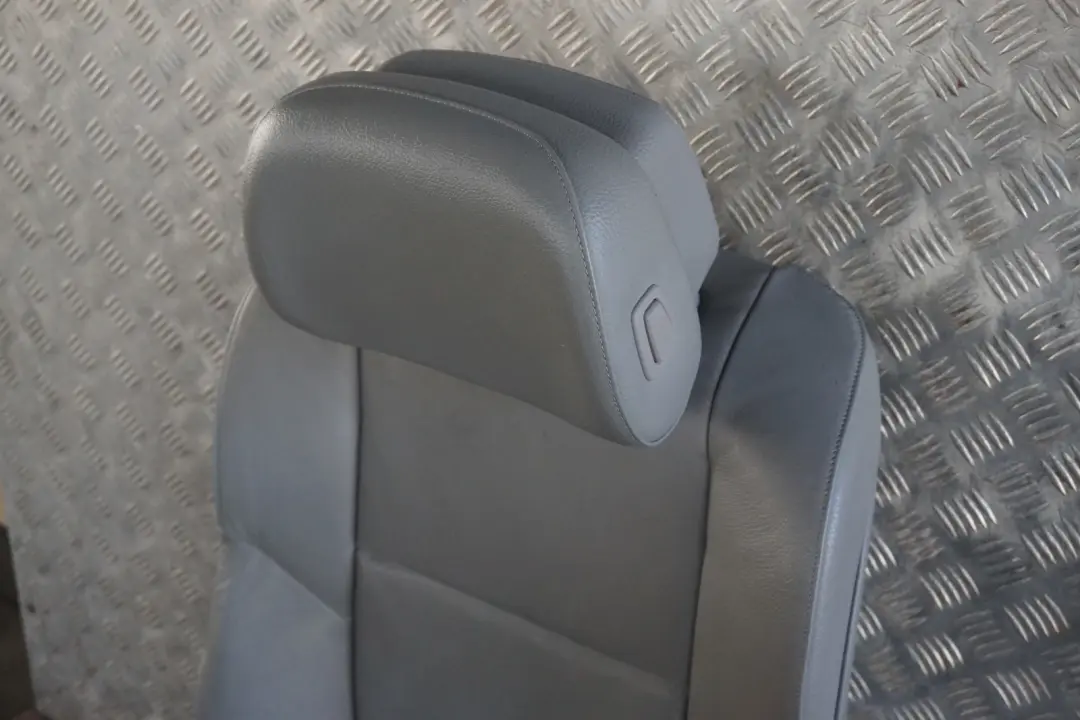 Grey Leather Front Right O/S Seat to BMW 5 Series E60 E61 LCI M Sport with Part number 7249383 BMW 5 Series E60 E61 LCI M Sport Grey Leather Front Right O/S Seat - SKU 7249383-2 - Part number 7249383
