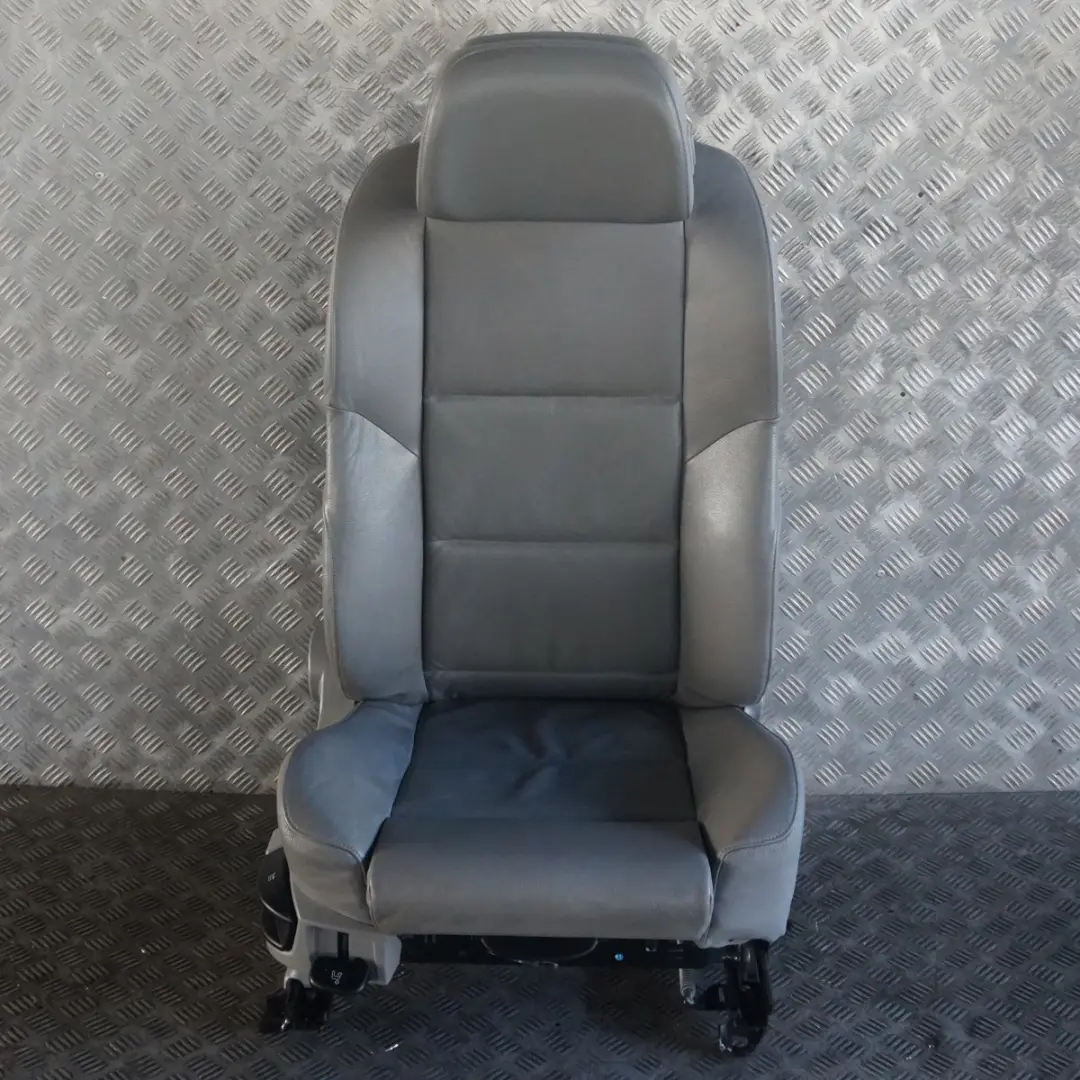 Grey Leather Front Right O/S Seat to BMW 5 Series E60 E61 LCI M Sport with Part number 7249383 BMW 5 Series E60 E61 LCI M Sport Grey Leather Front Right O/S Seat - SKU 7249383-2 - Part number 7249383