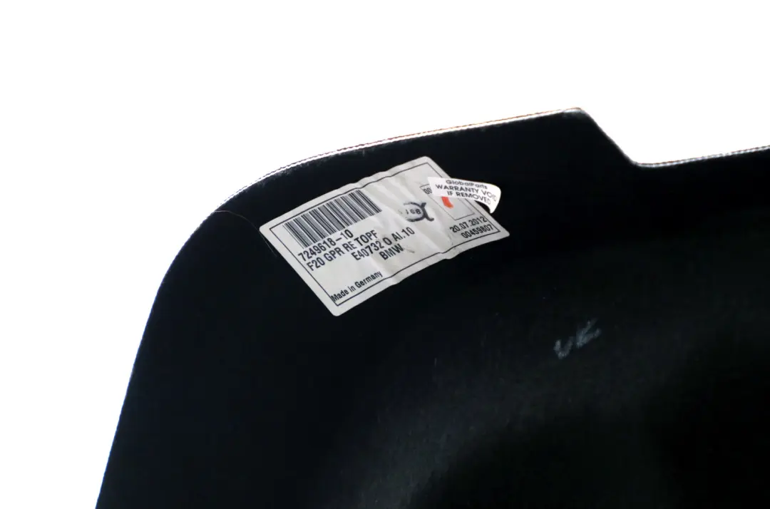 BMW 1 Series F20 F21 Floor Panel Carpet Trunk Boot Trim Panel Right O/S - SKU 7249618 - Part number 7249618
