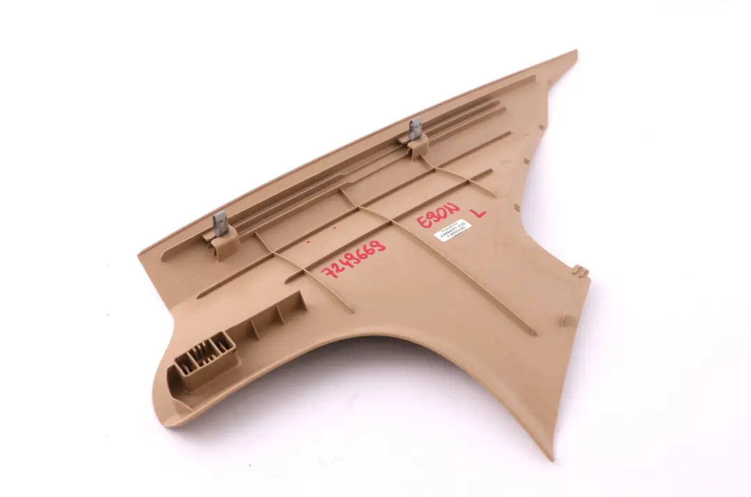 BMW E90 LCI Osłona słupka lewa lewy tył beż - SKU 7249669 - Numer Części 7249669