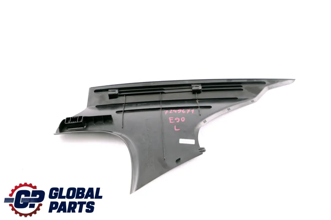 Tapa Columna C Izquierda Panel Antracita para BMW E90 LCI E90N con número de pieza 7249659 BMW E90 LCI E90N Tapa Columna C Izquierda Panel Antracita - SKU 7249671 - Número de pieza 7249659