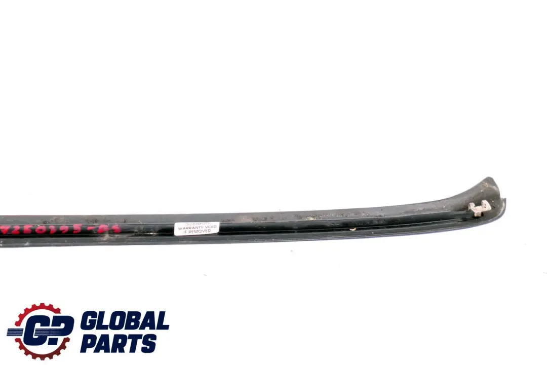 BMW X5 Series E70 Front Left N/S Windscreen Drip Moulding Trim Black Sapphire - SKU 7250395-BS - Part number 7250395