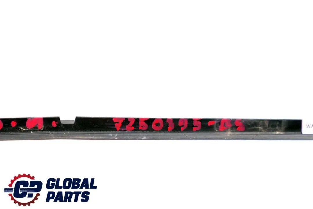 BMW X5 Series E70 Front Left N/S Windscreen Drip Moulding Trim Black Sapphire - SKU 7250395-BS - Part number 7250395