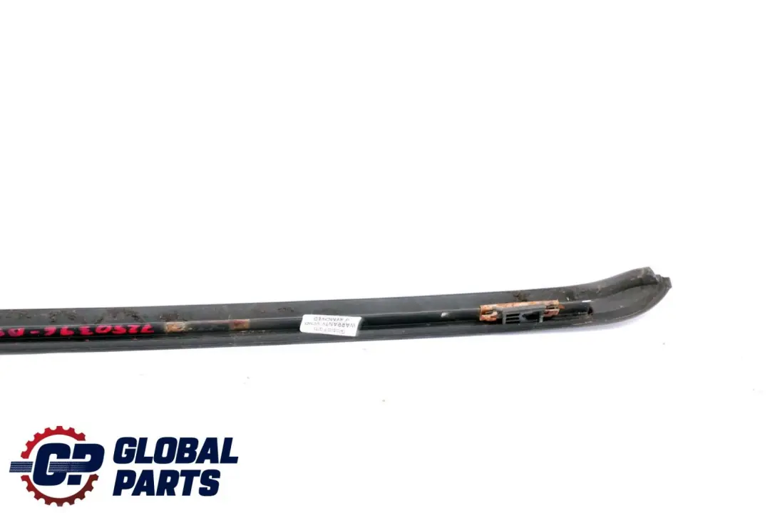 Front Right O/S Windscreen Drip Moulding Trim Black Sapphire to BMW X5 Series E70 with Part number 7250396 BMW X5 Series E70 Front Right O/S Windscreen Drip Moulding Trim Black Sapphire - SKU 7250396-BS - Part number 7250396