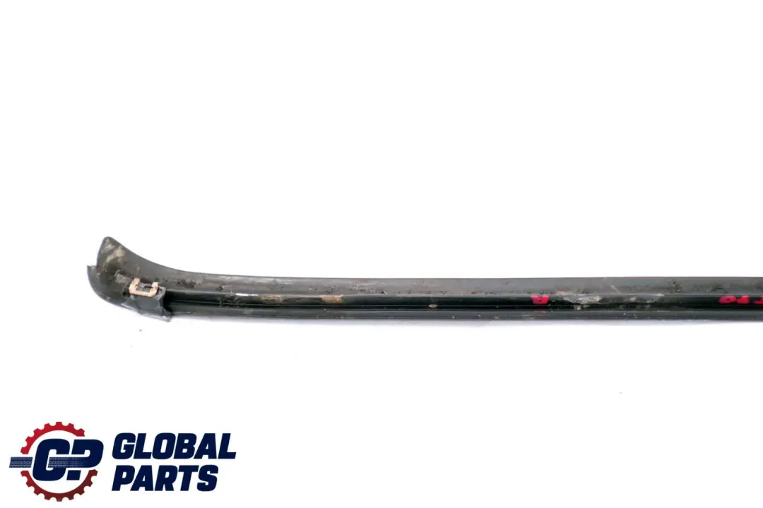 BMW X5 Series E70 Front Right O/S Windscreen Drip Moulding Trim Black Sapphire - SKU 7250396-BS - Part number 7250396