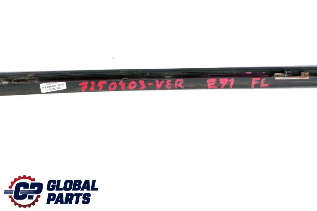 BMW X6 Series E71 Front Left N/S Windscreen Drip Moulding Trim Vermilionrot Red - SKU 7250403-VER - Part number 7250403